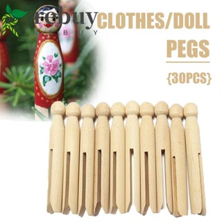 ซื้อไม้หนีบผ้า ไม้ธรรมชาติ ทรงกลม แบบดั้งเดิม สําหรับตุ๊กตา