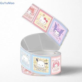 [cxGUYU] สติกเกอร์เทปกาว ลายการ์ตูนอนิเมะ Sanrio Kawaii น่ารัก มีกาวในตัว สําหรับติดตกแต่งสมุด 500 ชิ้น ต่อม้วน