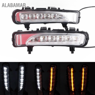 ALABAMAR ไฟตัดหมอก LED ไฟวิ่งกลางวัน 2 ชิ้นเหมาะสำหรับ Ford Edge SUV 11-14