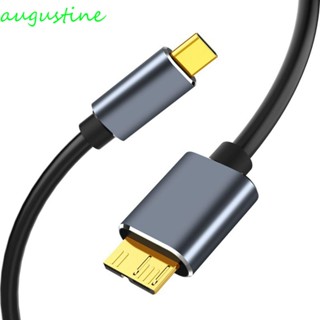 Augustine สายเคเบิล Type C เป็น Micro B USB 3.0 Type C ชาร์จเร็ว สําหรับแล็ปท็อป คอมพิวเตอร์