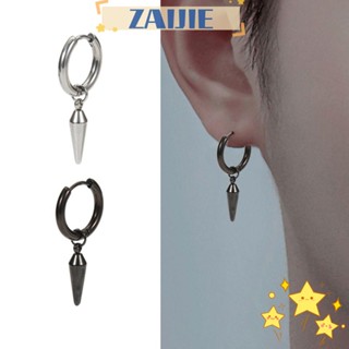 Zaijie24 ต่างหูสตั๊ด, ต่างหูอะนิเมะ DIY สเตนเลส, เครื่องประดับ พร็อพต่างหู จี้ตัวผู้