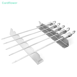 &lt;Cardflower&gt; ชุดที่วางไม้เสียบ เป็นมิตรกับสิ่งแวดล้อม สีเงิน สําหรับย่างอาหาร 2 ชิ้น