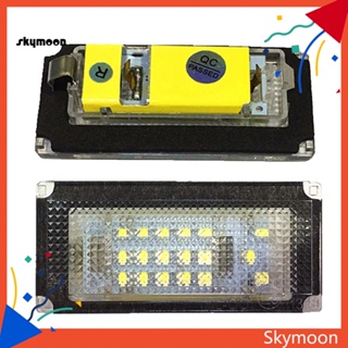 Skym* โคมไฟ LED ติดป้ายทะเบียนรถยนต์ ขนาดเล็ก สําหรับ B-MW Mini Cooper R50 R52 R53 2 ชิ้น