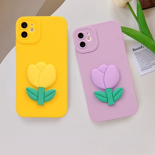 เคสซิลิโคนนิ่ม ลายดอกไม้ 3D ป้องกันกล้อง สําหรับ iPhone X XR XS Max 11 12 13 14 Pro Max Mini 6 6S 7 8 Plus SE 2020 11Pro 12pro 13Pro