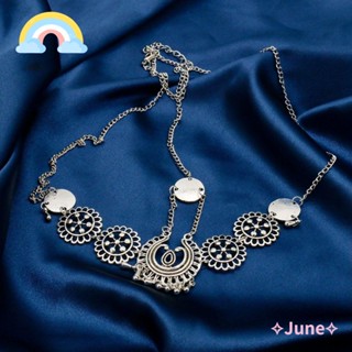 June เครื่องประดับผม เครื่องประดับผม แนวโบฮีเมียน เรโทร สําหรับเต้นรํา หน้าผาก งานแต่งงาน