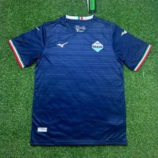 เสื้อกีฬาแขนสั้น ลายทีมชาติฟุตบอล Lazio Away Jersey S-XXL 23-24 ชุดเยือน สําหรับผู้ชาย AAA