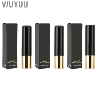 Wuyuu Cosmetics Lipstick  Long Lasting  Smooth 3 Colors for Women Party Daily Use