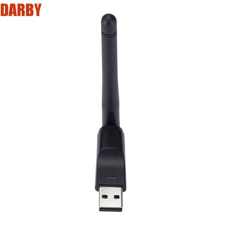 Darby อะแดปเตอร์การ์ดเครือข่ายไวไฟ 150Mbps MT7601 2.4GHz 150Mbps เสาอากาศ LED USB ทนทาน สําหรับคอมพิวเตอร์ โทรศัพท์