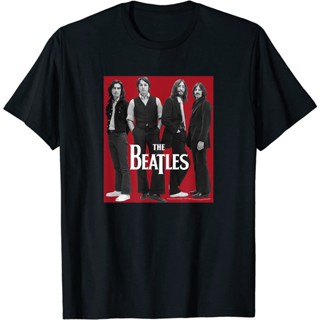 เสื้อยืดแขนสั้นเสื้อยืดพิมพ์ลายแฟชั่นเสื้อยืดแขนสั้น พิมพ์ลาย The Beatles Let it be Band แฟชั่นสําหรับผู้ชาย และผู้หญิงS