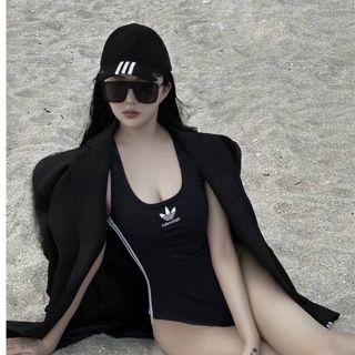 ♥ เช็คสินค้าก่อนสั่ง Balenciaga ADIDAS บอดี้สูท สีดำ แขนกุด แต่งแถบข้าง อดิดาส บาเลนเซียก้า บาลองเซียก้า