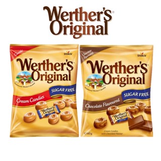 [Werthers Original] ลูกอมไร้น้ําตาล / รสดั้งเดิม 70 กรัม และช็อกโกแลต 60 กรัม