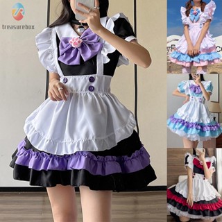 【TRSBX】Sweet Cute-Lolita Maid Dress Womens/Girls Anime Cosplay Costume Layers Dresses