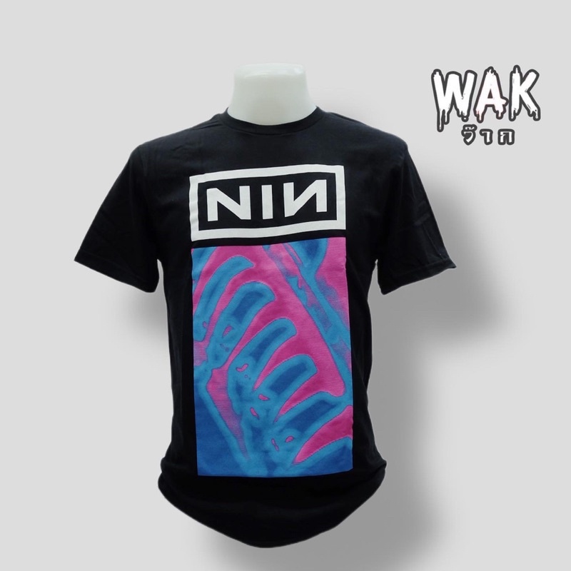 เสื้อวง NIN หรือ NINE INCH NAILS สินค้าลิขสิทธิ์แท้100%