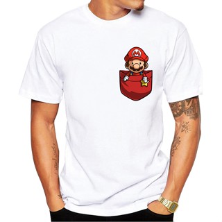 เสื้อยืดคอกลม แขนสั้น ผ้าฝ้าย 100% พิมพ์ลาย Super Mario Brothers Big Movie (Mario) สไตล์เจ้าหญิง สําหรับผู้ชาย และผู้หญิง