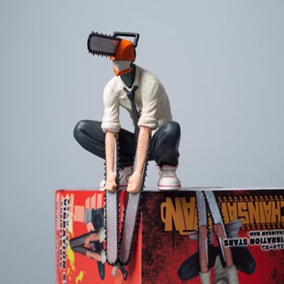 โมเดลฟิกเกอร์ PVC รูปอนิเมะ Chainsaw Man Denji ขนาด 14 ซม. สําหรับตกแต่งบ้าน