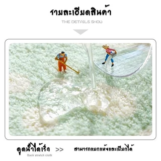 พรมเช็ดเท้า พรมห้องน้ำ พรมเช็ดเท้าหน้าประตู พรมกันลื่น พรมปูพื้น พรมซึมซับได้ดีซักได้ ขนาด40*60ซม.