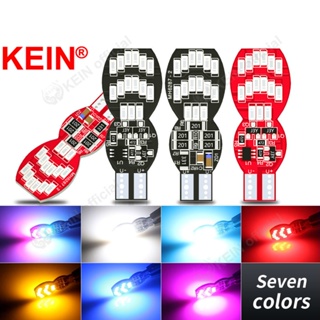 Kein หลอดไฟเลี้ยว Led T10 W5W WY5W 7 สี 194 168 501 สําหรับติดป้ายทะเบียนรถยนต์ รถจักรยานยนต์