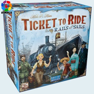 Ticket to Ride Rails &amp; Sails Board Game | Train Route-Building Strategy Game | Fun Family Game for Kids and Adults