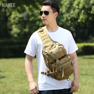 NAVEE Sling Messenger Bag Oxford Fabric กระเป๋าสะพายไหล่กลางแจ้งความจุขนาดใหญ่สำหรับการเดินทางไกล