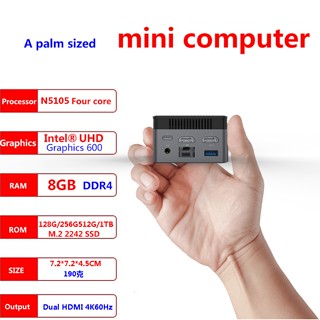 ของแท้ โฮสต์เอาท์พุท ขนาดเล็ก แบบพกพา ZX01Pro N5105 Quad-Core WIN11 Office 4K