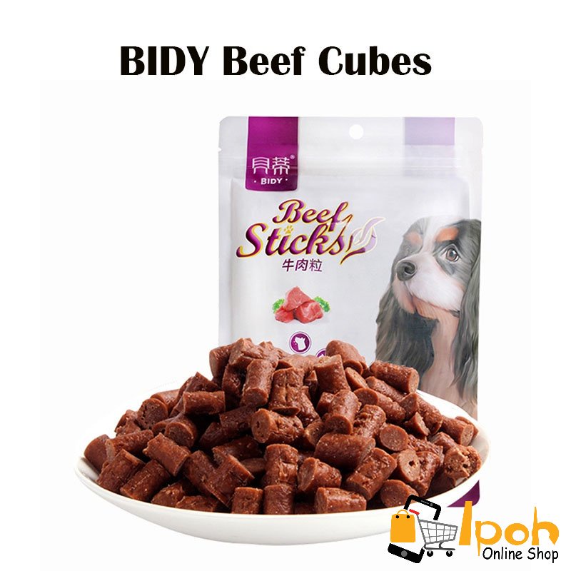 Bidy Beef Cubes 500g, Dog Snacks Beef Cubes Teddy Snack Dog treats Dog Training