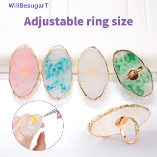 [WillBesugarT] แผ่นจานเรซิ่น สําหรับตกแต่งเล็บ DIY 1 ชิ้น