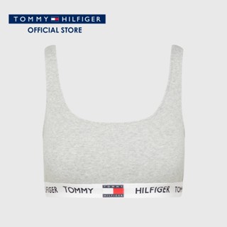 Tommy Hilfiger สปอร์ตบราผู้หญิง รุ่น UW0UW04268 P61 - สีเทา