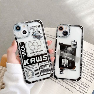 เคสโทรศัพท์มือถือ TPU นิ่ม กันกระแทก ป้องกันกล้อง ลายมอนสเตอร์ ชินนาม่อนโรล KAWS สําหรับ IPhone 14 12 PRO mini 11 PRO Max 13 PROMAX Xs Max XR 7 8 6 Plus