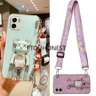 เคส Vivo Y01 เคส Vivo Y15S เคส Vivo Y15A เคส Vivo Y81 Case Vivo Y83 Case Vivo Y52S Y31S Case Vivo Y73S Y71 Case Vivo Y79 Y76S Case Vivo S7E Case Silicone Anime Cute Kaws Bear Stand Cartoon Wrist Band Phone Case Casing Cover Cases TS โทรศัพท์มือถือ