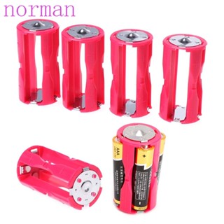 Norman กล่องเก็บแบตเตอรี่ 1/2/3/4 Aaa To 1 C แบตเตอรี่ Diy 4 Aaa To C แบตเตอรี่ทนทาน