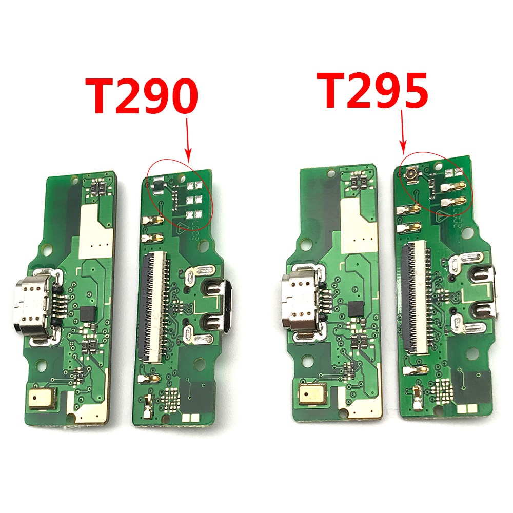 บอร์ดพอร์ตชาร์จ USB สายเคเบิลอ่อน สําหรับ Samsung Galaxy Tab A 8.0 2019 SM-T290 T290 T295 พร้อม Micropjone