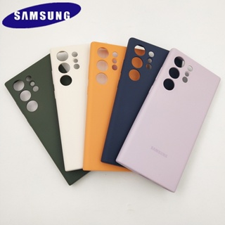 ใหม่ ของแท้ เคสโทรศัพท์มือถือ ซิลิโคนนิ่ม ปิดด้านหลัง แบบสัมผัส สําหรับ Samsung Galaxy S23 Ultra S23Plus S23 S23Ultra S23+ S 23 5G