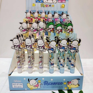 6 ชิ้น / แพ็ค Sanrio ปากกาลูกลื่น Pochacco Cinnamoroll ปากกาเจล Kawaii เกมกดปากกาเป็นกลางน่ารักโรงเรียนเขียนอุปกรณ์ของขวัญวันเกิด