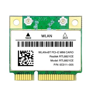 Yili อะแดปเตอร์การ์ด WIFI Dual-Band MINI PCIE RTL8821CE BT5 0 2 4 5Ghz 1200M WLAN