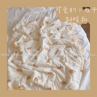 🧁🍓ผ้าห่ม ผ้าห่มไหมเย็น ❄ Cool quilt/Air Conditioner Quilt สีพื้น ผ้าห่มเย็น นุ่มลื่น เย็นสบาย ลวดลายต่างๆ