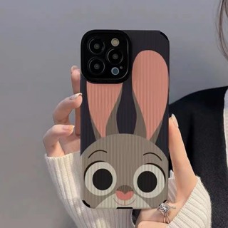 เคสโทรศัพท์มือถือหนังนิ่ม ลายสวนสัตว์น่ารัก Judy Hopps แฟชั่น สําหรับ iPhone 6S 7 8 Plus SE 2020 X XR XS Max 11 12 13 14 Pro Max 14 Plus 12 13 Mini