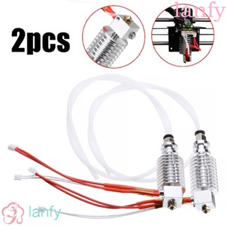 Lanfy Hotend หัวรีดร้อน 0.4 มม. สําหรับเครื่องพิมพ์ 3D Anycubic I3 Mega 2 ชิ้น ต่อชุด