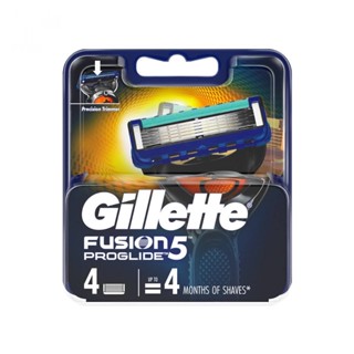 Gillette ยิลเลตต์ ฟิวชั่นไฟว์ โปรไกลด์ ใบมีดโกน 4 ชิ้น