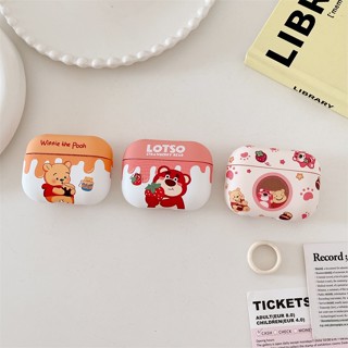 เคสแข็ง สำหรับ Airpods Pro2 Airpods Pro Airpods 3 gen3 AirPods 2 Cartoon Winie the Pooh หมีพูห์ &amp; Lotso Bear หมี Protective Hard Case