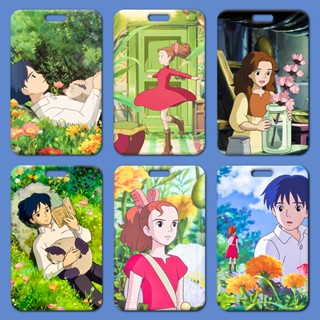 ซองใส่บัตรพนักงาน ABS แบบแข็ง ลายการ์ตูนอนิเมะ the Borrowers Arrietty DIY สําหรับนักเรียน โรงเรียน