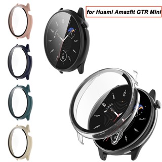 เคส + ตัวป้องกันหน้าจอ สําหรับ Huami Amazfit GTR Mini เคสกันกระแทก กรอบ PC แบบแข็ง + กระจกนิรภัย กันรอยขีดข่วน HD แบบบาง