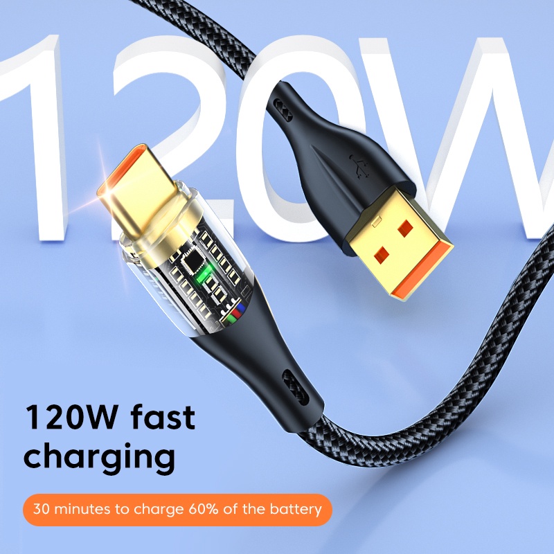 Marjay 6A 120W สายชาร์จ USB Type C ชาร์จเร็วมาก ราคา ถูกที่สุด ดีลบีเคเค รูปภาพหลัก