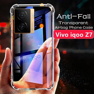 เคสโทรศัพท์มือถือ ซิลิโคน กันกระแทก ป้องกันเลนส์กล้อง สี่มุม สําหรับ Vivo IQOO Z7 X Z7x Z7i Z 7 iqooZ7x 2023