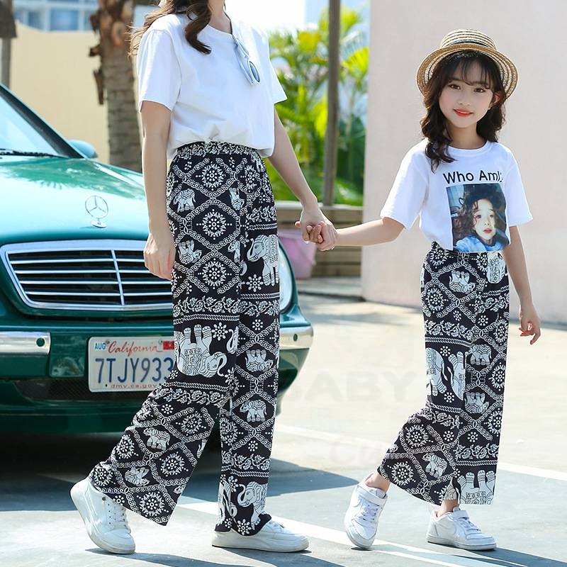 BBSC  กางเกงเด็กลายช้าง กางเกงเด็กเนื้อผ้านุ่มลื่นใส่สบาย  มีหลายสีให้เลือก #312 ❌ขนาดชื่อไซส์ไม่ใช่ส่วนสูง❌