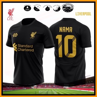 เสื้อกีฬาแขนสั้น ลายทีม Liverpool NAMESET Murah Jersi Liverpool 2021 2023 สไตล์อเมริกัน