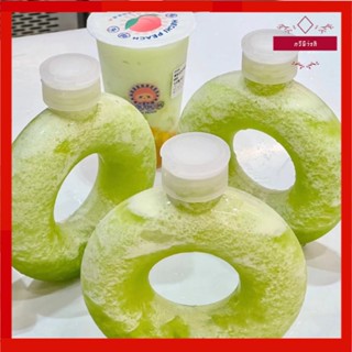 🥝กีวีน่ารัก🥝 ขวดใส่น้ำ รูปทรงโดนัท ฝาปิดสนิทมีหูหิ้วห่วง 500ml