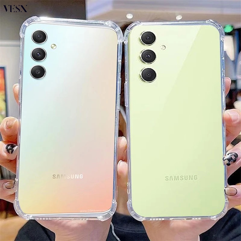 เคสใสกันกระแทก สำหรับ Samsung ss Galaxy A16 A15 A25 A35 A55 A06 A05 A05s A04 A04s A04e A14 A24 A34 A54 A03 A03s A13 A23 A33 A53 A73 M14 5G 4G 2024