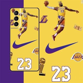 [Aimeidai] เคสโทรศัพท์มือถือ ซิลิโคน กันกระแทก ลาย NBA Star LeBron James สําหรับ Samsung S9 S10 S20 S20 FE S21 S22 Series