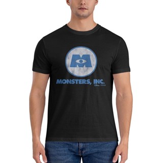 เสื้อยืด ผ้าฝ้ายแท้ พิมพ์ลาย Pixar Monster Inc คุณภาพสูง สําหรับผู้ชาย