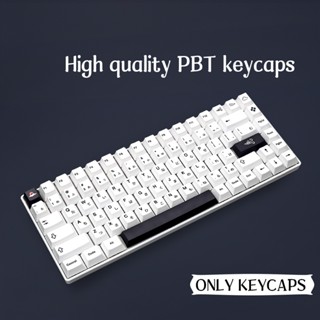 BOW Keycap Cherry Profile ปุ่มกดคีย์บอร์ด PBT ลายเชอร์รี่ สีขาว สไตล์มินิมอล Diy